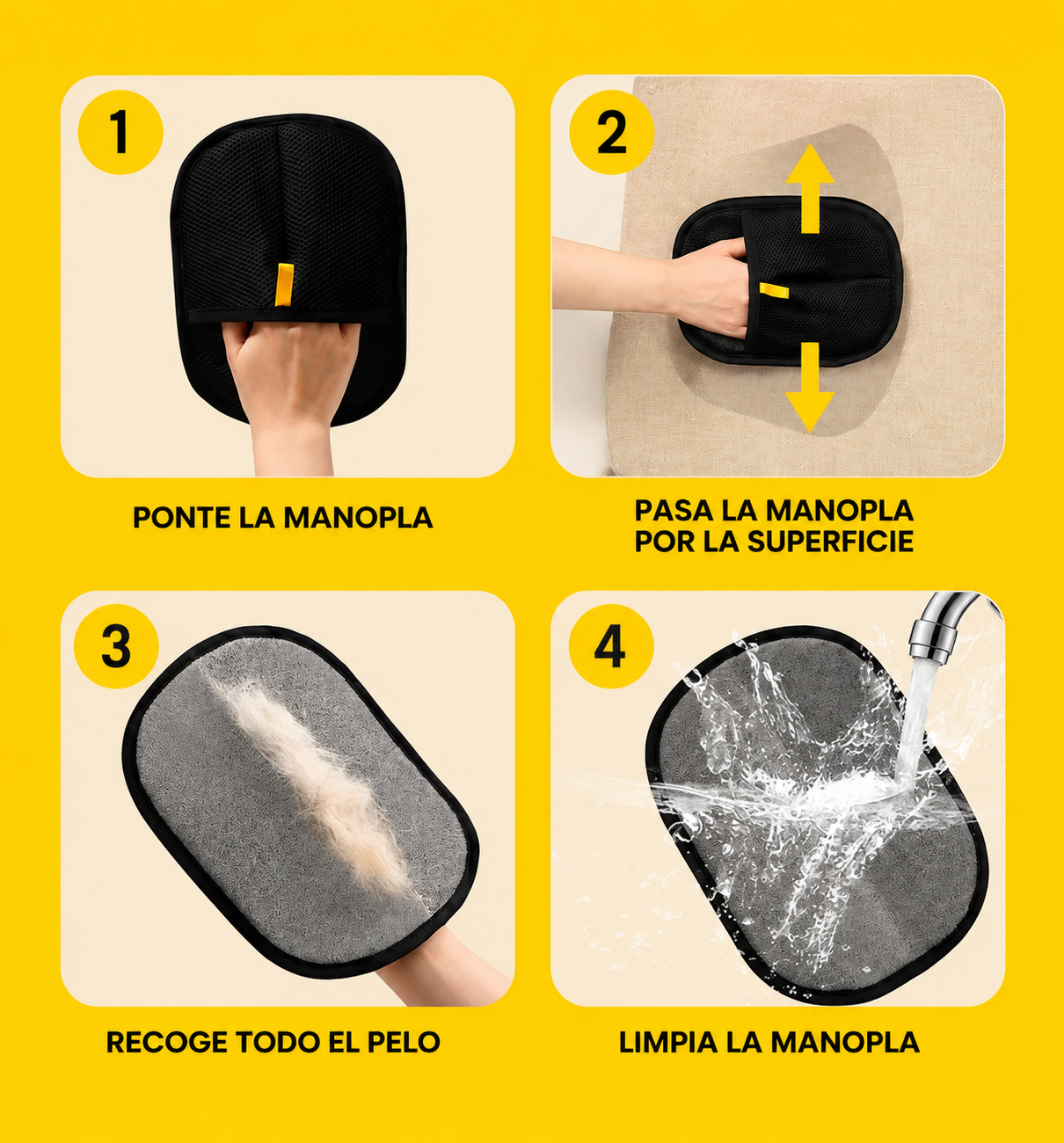 1 Manopla CleanHair + otra de REGALO
